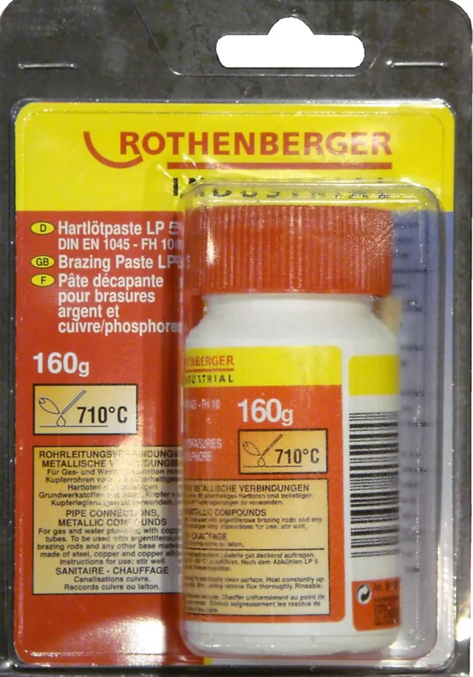 Pâte décapante pour argent et cuivre 160g Rothenberger