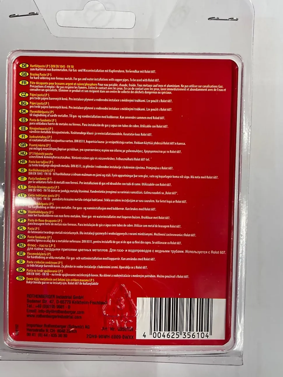 Pâte décapante pour argent et cuivre 160g Rothenberger