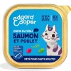 Pâtée pour chat adulte bio saumon et poulet 85g Edgard Cooper