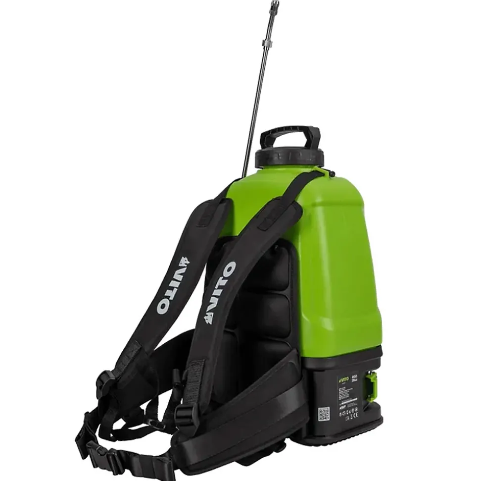 Pulvérisateur à Batterie 20V - 16L 5bar + Batterie Lithium 2Ah + Chargeur Végetaux jardin toitures VITO