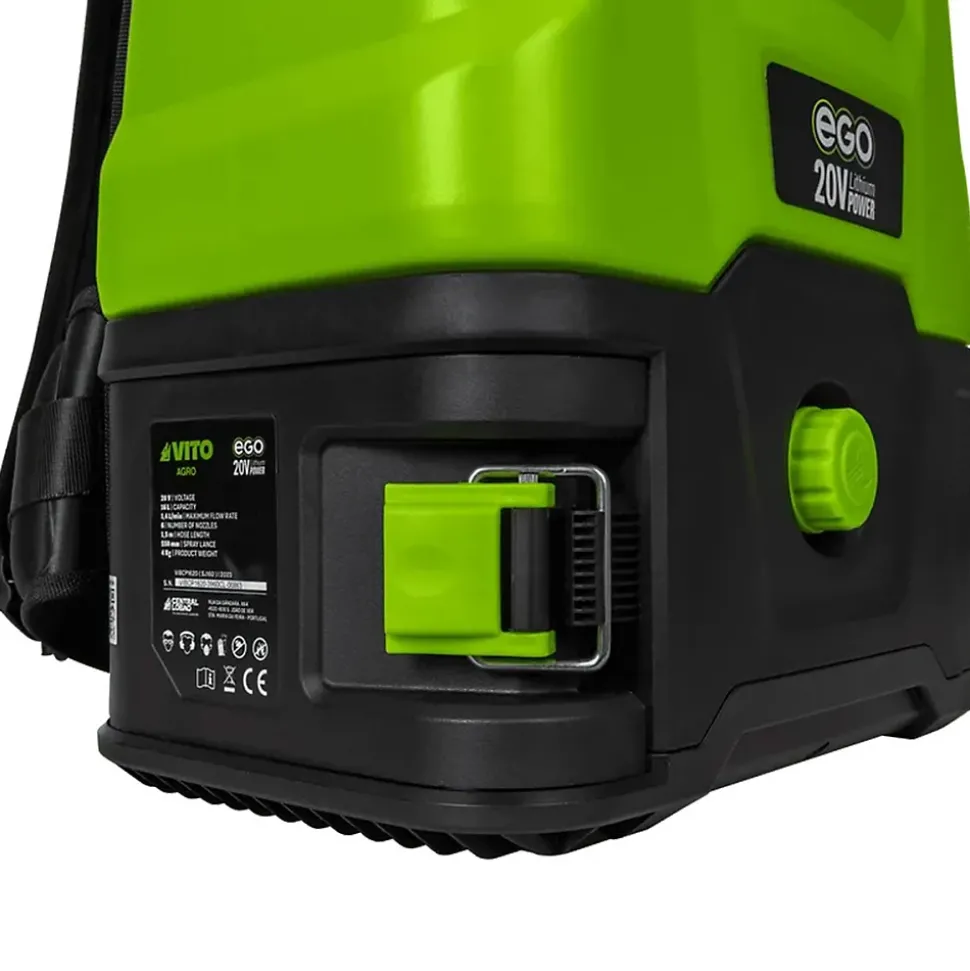 Pulvérisateur à Batterie 20V - 16L 5bar + Batterie Lithium 2Ah + Chargeur Végetaux jardin toitures VITO