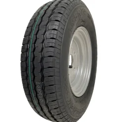 145R10 Ensemble roue et pneu de remorque 4 crampons 4" PCD, capacité de charge 500kg