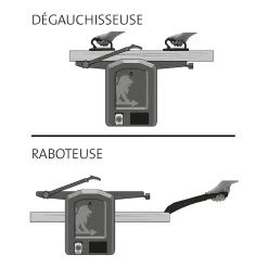 Rabot dégauchisseuse Peugeot Energyplane-204ASP 1500W 204 mm