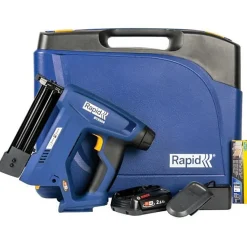 RAPID BTX606 AGRAFEUSE CLOUEUSE A BATTERIE - Coffret + batterie + chargeur