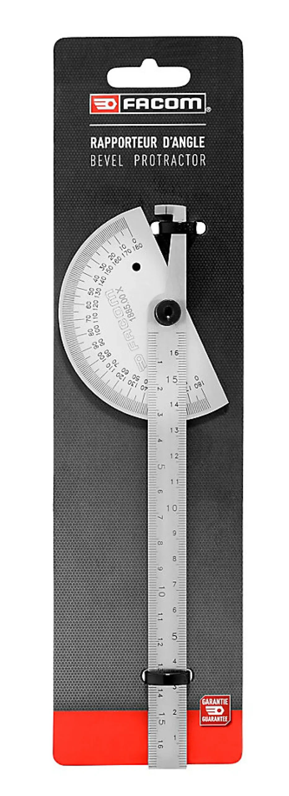 Rapporteur d'angle de mécanicien inox Facom SC.1885.00 170 mm