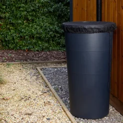 Récupérateur d'eau de pluie 200L noir ⌀.60 x H.106,6 cm