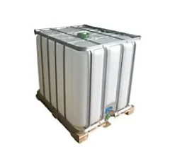 Récupérateur d'eau de pluie IBC 1000L coloris blanc transparent L.120 x l.100 x H.115,7 cm