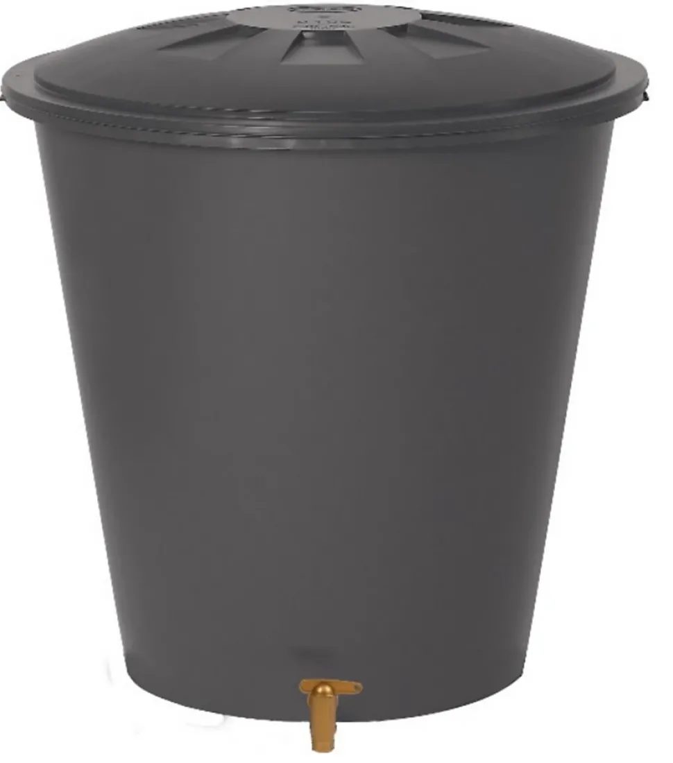 Récupérateur d'eau de pluie 510L coloris gris Ø.100 x H.110 cm