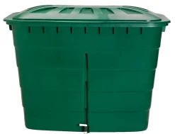 Récupérateur d'eau de pluie 520l Garantia coloris vert L.124 x l.80 x H.93 cm