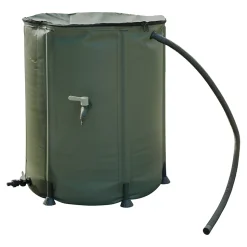 Récupérateur d'eau de pluie 200L Verve coloris vert Ø.60 x H.70 cm