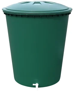 Récupérateur d'eau de pluie 210L Graf coloris vert Ø.77 x H.80 cm