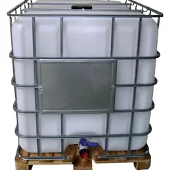 Récupérateur d'eau de pluie IBC 1000L Fitt coloris blanc transparent L.120 x l.100 x H.115 cm