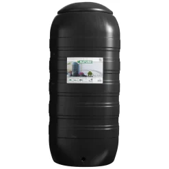 Récupérateur d'eau de pluie 250L Nature coloris noir L.50 x l.50 x H.121 cm