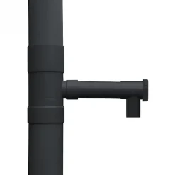 Récupérateur d'eau de pluie noir pour gouttière 100 mm - GT MARKET