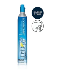 Recharge de gaz supplémentaire 60L originale a visser - SodaStream - Consignée - Bleu - Machine a soda