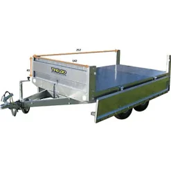 Remorque TRELGO VA 254 DE + roue jockey