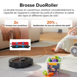Roborock - Aspirateur laveur robot Q8 max noir