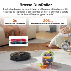 Roborock - Aspirateur laveur robot Q8 max + noir