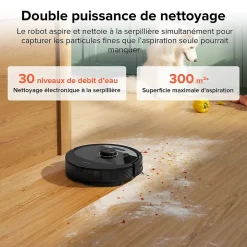 Roborock - Aspirateur laveur robot Q8 max + noir