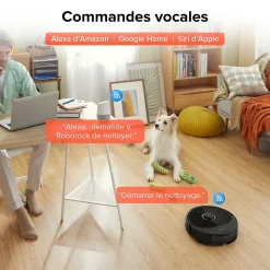 Roborock - Aspirateur laveur robot Q8 max + noir