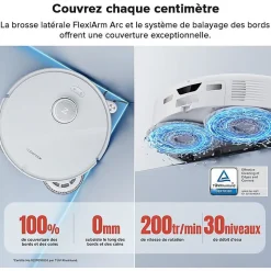 Roborock Qrevo Curv robot aspirateur laveur avec station multifonction 3.0