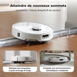 Roborock Qrevo Curv robot aspirateur laveur avec station multifonction 3.0