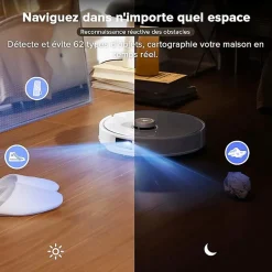 Roborock Qrevo Curv robot aspirateur laveur avec station multifonction 3.0