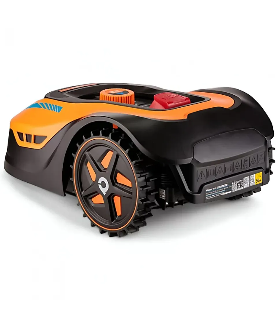 Robot Tondeuse Autonome - 1000m2 - Wifi Bluetooth - Coupe 18cm - Batterie 20V 5Ah - VILLAGER QUIX