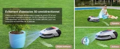 Robot tondeuse connecté Dreame A1 Pro 2000 m² 18V 5Ah