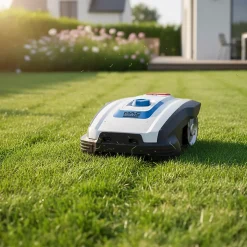 Robot tondeuse 20V Mac Allister 300m² 16 cm