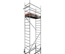 Rollfix 2 500 hauteur de travail 5 m roues echafaudage incluses 125 mm ancrages muraux