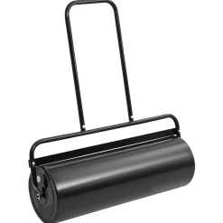 Rouleau à gazon à pousser de jardin noir 63 L fer et acier vidaXL