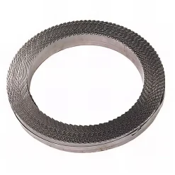 Rouleau de 50 M Lame de Scie à Ruban Bois 20 x 0,6 x Z6 mm - Denté, Avoyé, Affûté - Acier C75 - Diamwood