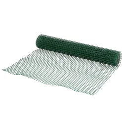 Rouleau de grillage en Acier et PVC vert 20 X 20 mm L.5m h.1m
