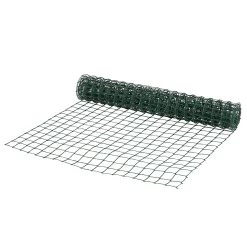 Rouleau de grillage en Acier et PVC vert 50 x 50 mm L.5m h.1m