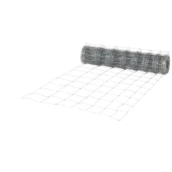 Rouleau de grillage noué Blooma - coloris galvanisé - L.50 m x H.1 m