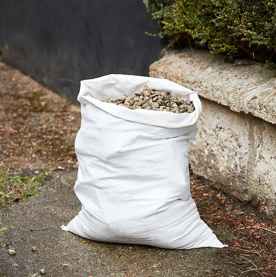 Sac à gravats en polypropylène tissé robuste 50L H.70 x l.50, lot de 5