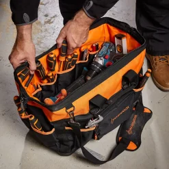 Sac à outils vide fond rigide textile Magnusson 1 compartiment + 16 poches (45 cm)