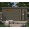 Sauna extérieur 5 places Hytti 6 bois épicéa 38mm avec vestibule - KARIBU