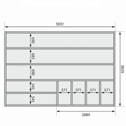 Sauna extérieur 6-8 places épicéa 38mm avec terrasse - Karibu Ares 3
