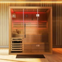 Sauna finlandais Nordica Vapeur V45 (4 à 5 places) - 180 x 130 x H.200