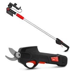 Sécateur rechargeable 7.2V lithium avec perche télescopique - Elem Garden