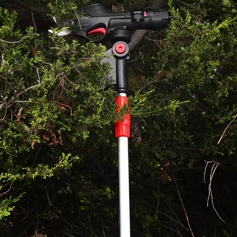 Sécateur rechargeable 7.2V lithium avec perche télescopique - Elem Garden