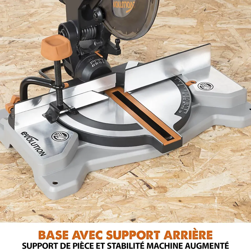 Scie à onglet sans fil Evolution R185CMS-Li ø185 mm 18V - 4Ah
