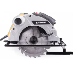 Scie circulaire à bois avec laser 2250 W 2 disques 185 mm 24/40 dents