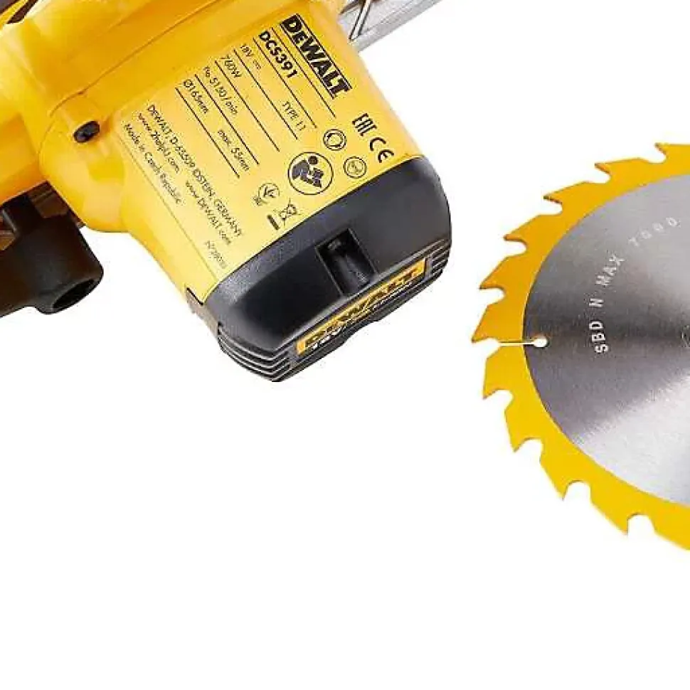 Scie circulaire dewalt dcs391n 18 V 460 W 16.5 cm batterie
