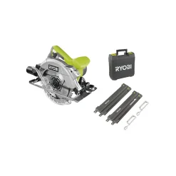 Scie circulaire RYOBI 1600W 66mm - 2 guides de coupe 84 cm - RCS1600-KSR