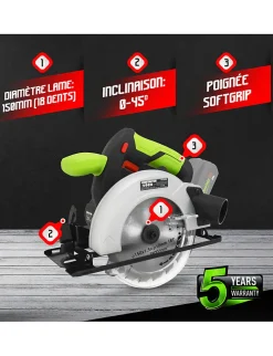 Scie circulaire sans fil 20 V - Sans batterie - Constructor