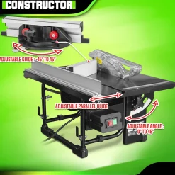 Scie circulaire sur table 800W - Lame 200mm 24 dents - Constructor