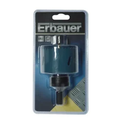 Scie cloche avec foret pilote Erbauer pour multi-matériaux Ø.68 mm